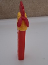 Vintage 1976 Pez Dispenser NO FEET Yellow Rooster with Red Stem-Austria 3.4 picture