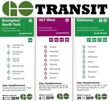 GO 🚌🚆 Schedule Map Bus Train 2019 Canada Ontario public transport transit picture