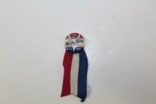 WWII Keep'em Flying Button Pin with Ribbon Vintage Collectible picture