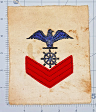 1885 - 1893 US Navy 1st Class Chief Quartermaster Rate Inv# K8086 picture