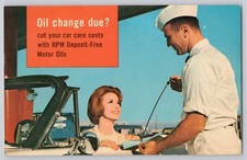 Weathers Chevon Mountain Home Idaho RRM Deposit Free Motor Oil Postcard 1966 picture