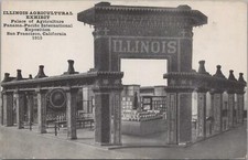Postcard Illinois Exhibit  Panama Pacific Expo San Francisco CA 1915 picture