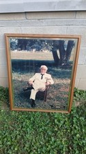 Rare Vintage Harland Colonel Sanders MEMORIAL Portrait 1980's KFC Advertising  picture