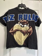 SUPER RARE VTG 1997 Looney Tunes Rules All Over Print T-Shirt Youth SZ 14/16 XL picture