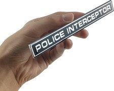 Fits for Crown Victoria 1Pc Police Interceptor Emblem 3D Badge Decal Sticker (Bl picture