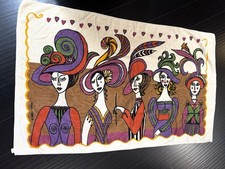 VTG RARE Helen Webber Litho-Graphics Beach Towel, 1970s/80s, 55” EUC picture