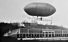 Lincoln Beachey Dirigible American Inn Portland Oregon OR - Reprint picture