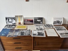 LOT OF 14 LOCKHEED SKUNK WORKS  & DOLPHIN CIA 8X10 PHOTOS & PAPER 1961 RARE FIND picture
