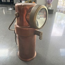 Rare Vintage 1930s CEAG Type BE3 Miners Safety Lamp Barnsley Battery Model picture