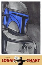 Jango Fett Sketch Card Rees Chua-Finlay Auto 2026 Topps Chrome Star Wars picture