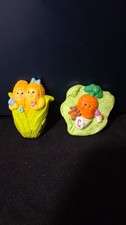 Vintage Avon Baby double ears of corn and Baby carrot wearing diaper 1980's magn picture