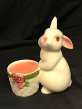 Avon Standing Bunny Candle Holder 1980 Easter picture