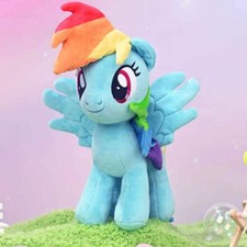 MINISO My Little Pony Rainbow Dash 12in Official Licensed Plush Toys Gift New picture
