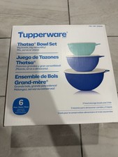 Tupperware Thatsa Bowls  6 piece set - Blue - New -  picture