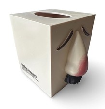 Vintage 1987 Entex LA Puffs Plus Nose Tissue Box Cover Pharmacy Advertising Fun picture