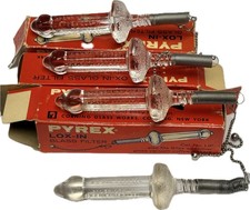 Vintage Pyrex LOX-IN Glass Filter Rods Vacuum Coffee Maker Lot of 3 New In Box picture