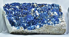 1418 Gram Fluorescent Sodalite Crystal Cluster With Pyrite & Gonnardite On Matrx picture