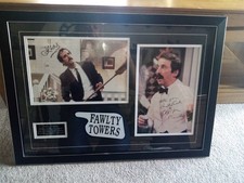 **FAWLTY TOWERS** John Cleese Signed & Andrew Sachs Framed Display  COA picture