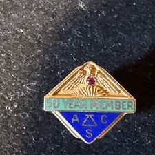 Vintage American Chemical Society ACS 50 Year Member 10K Gold Pin picture