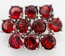 Wholesale Lot 5 Pairs Natural Garnet Earring Stud 6mm picture