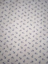 Ralph Lauren Anchor Full Double Fitted Sheet Coastal Nautical GUC picture