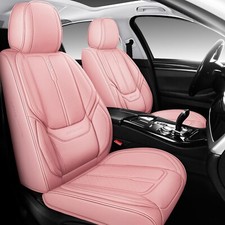 Full Coverage Leather Car Seat Covers Full Set Universal Fit for Most Cars Sedan picture