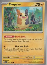 2024 POKÉMON SCARLET VIOLET TWILIGHT WINGS #72 MORPEKO SPECIAL ILLUSTRATION RARE picture