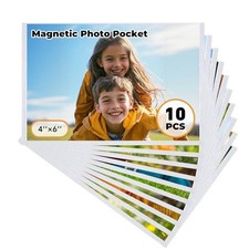 Magnetic Picture Frame, 10 Pcs Magnetic Picture Frames for Refrigerator 4x6, picture