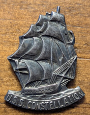 1797 U. S. Frigate Constellation First U S Navy Ship Commemorative Pinback Pin picture