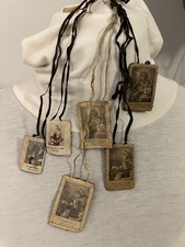 Scapulars Catholic 2 Vintage 1 Other Our Lady of Mount Carmel & Religious Saint picture