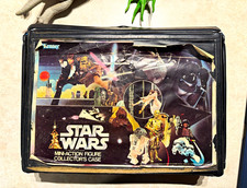 Kenner Star Wars 1978 Vintage Mini Action Figure Black Carrying Case w/ Trays picture