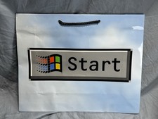 Vintage 1995 Microsoft Windows 95 Start Logo Promo Gift Bag Original picture