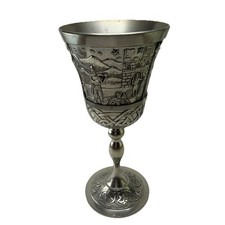 Vintage Mullingar Pewter Celtic Silver Goblet Queen Maeve Stamped On Base picture
