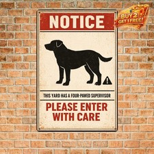 Flat Coated Retriever Dog Vintage Style 8x12 Metal Sign Pet Decor picture
