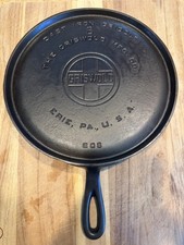 Vintage Griswold No. 8 Cast Iron Griddle, 608 Circa 1925 - 1940 picture