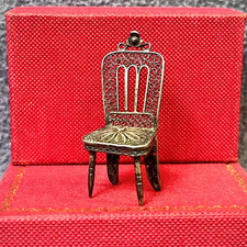 Antique Miniature Filigree Chair 1.7