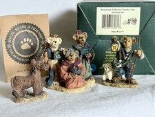 Boyds Bears Followin Yonder Star Nativity #2477 Bearstone 2001 3 Kings Shepherd picture