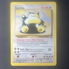 Pokémon TCG Snorlax 30/130 Base Set 2 Regular Rare Non-Holo - LP picture
