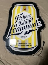 FISHERS ISLAND LEMONADE LED BAR SIGN MAN CAVE GARAGE DECOR LIGHT UP SIGN picture