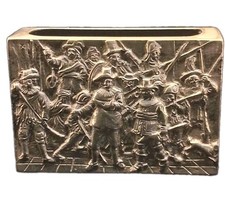 Vintage Dutch 830 Silver Matchbox Holder H Hooijkaas Rembrandt Night Watch Cover picture