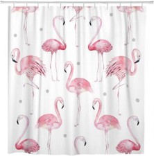ArtSocket Shower Curtain Watercolor Bath Pink 72