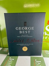 George Best 'Blessed' Hand Signed Limited Edition Book 640/1000, NEW, With COA picture