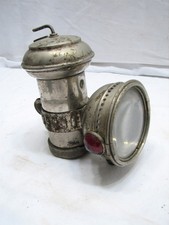 Antique Hine-Watt Columbia Automatic Carbide Bicycle Lamp/Lantern 1900 Patent picture