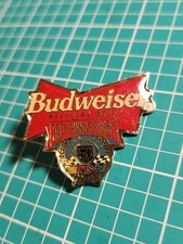 Vtg 1998 NASCAR 50 TH ANNIVERSARY Budweiser Official Beer Gold Tone Lapel Pin picture