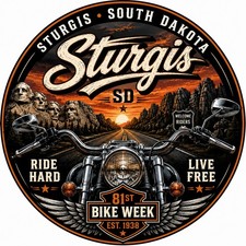 Sturgis - South Dakota Metal Sign. Wall Decor City Limit Sign - Aluminum picture