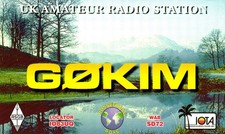 Rossendale Lancashire England G0KIM QSL Radio Postcard picture