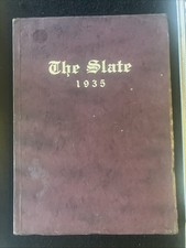 Vintage 1935 The Slate School Yearbook Annual Antique 1930s History yearbook picture