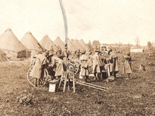 WWI Soldiers Wagon Army Real Photo Postcard RPPC picture