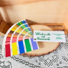 Vintage 1980 Color Me a Season Spring Color Analysis Swatch Fan Bernice Kentner picture