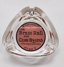 Rare Brass Rail/ Club Bagdad Ashtray Bar 6th&B St LGBT Gay Interest San Diego CA picture